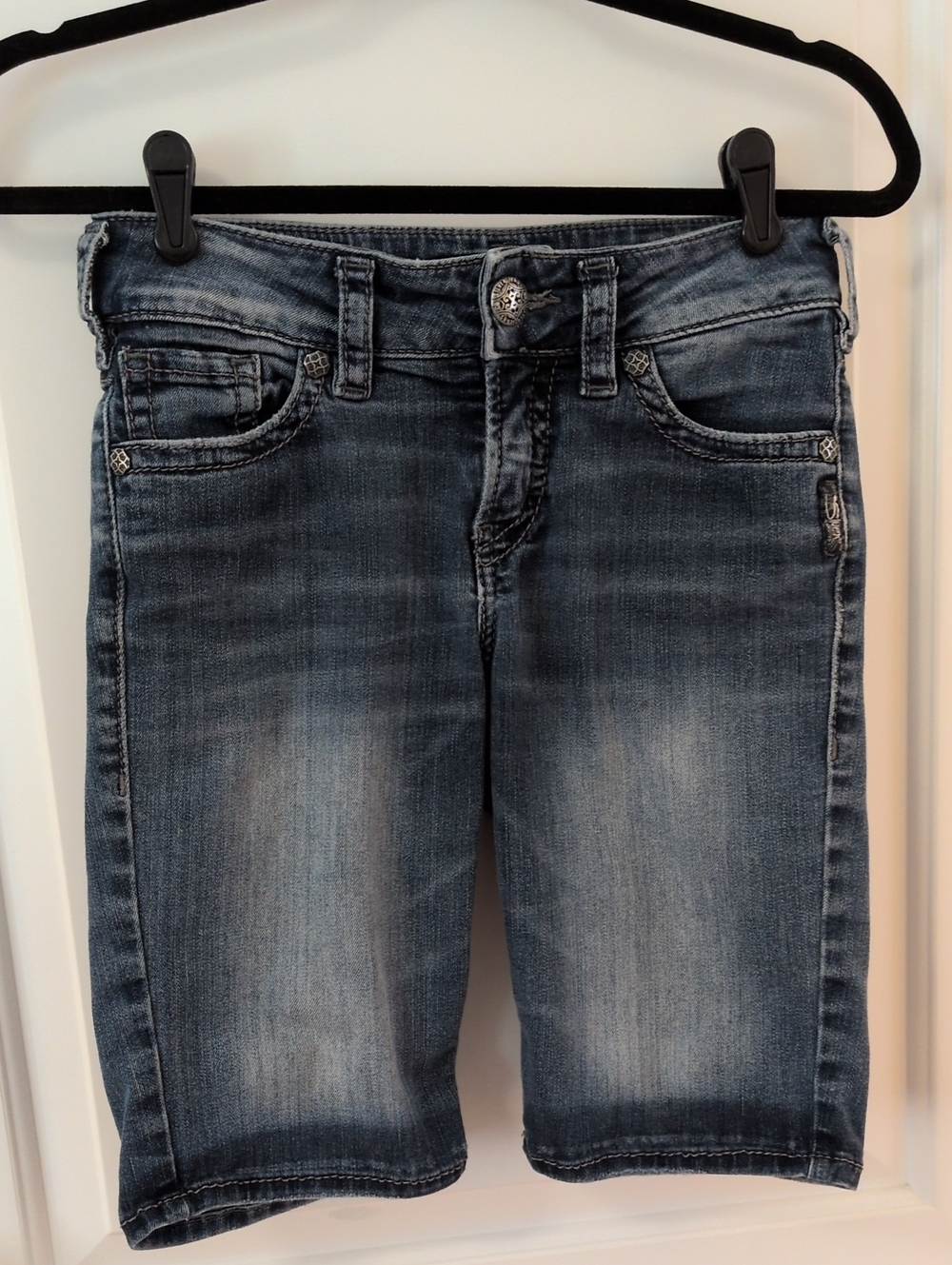 Silver Suki Mid Bermuda Shorts
